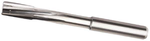 Kennametal - 11mm Carbide-Tipped 6 Flute Chucking Reamer - Helical Flute, 12mm Straight Shank, 24mm Flute Length, 118mm OAL - USA Tool & Supply