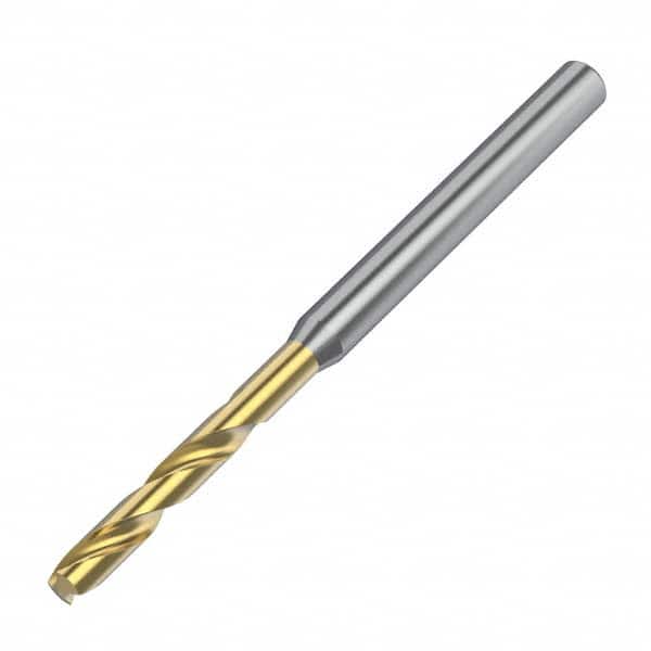 Kennametal - 14.1mm 140° Spiral Flute Solid Carbide Taper Length Drill Bit - USA Tool & Supply