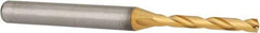 Kennametal - 3.2mm 140° Solid Carbide Jobber Drill - Multilayer TiAlN Finish, Right Hand Cut, Spiral Flute, Straight Shank, 66mm OAL, Standard Point - USA Tool & Supply