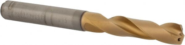 Kennametal - 19/64" 135° Spiral Flute Solid Carbide Screw Machine Drill Bit - USA Tool & Supply
