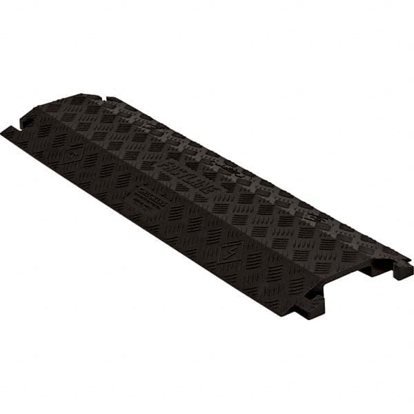 Checkers - On Floor Cable Covers Cover Material: Polyurethane Number of Channels: 1 - USA Tool & Supply