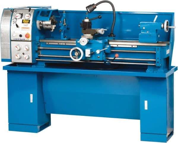 Enco - 13" Swing, 40" Between Centers, 110/220 Volt, Single Phase Bench Lathe - 5MT Taper, 1-1/2 hp, 65 to 1,810 RPM, 1-1/2" Bore Diam, 750mm Deep x 580mm High x 1,676mm Long - USA Tool & Supply