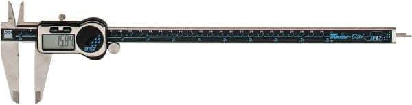 TESA Brown & Sharpe - 0 to 300mm Range, 0.01mm Resolution, IP67 Electronic Caliper - Stainless Steel with 65mm Stainless Steel Jaws, 0.03mm Accuracy - USA Tool & Supply