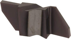 Tool-Flo - 2062FLGP Grade AC3, 1/16" Cutting Width Carbide Grooving Insert - 0.11" Max Depth of Cut, Right Hand, .005 to .010" Corner Radius, AlTiN Finish - USA Tool & Supply