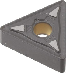 Kennametal - TNMG332 MN Grade KCP25 Carbide Turning Insert - TiCN/Al2O3 Finish, 60° Triangle, 3/8" Inscr Circle, 3/16" Thick, 1/32" Corner Radius - USA Tool & Supply