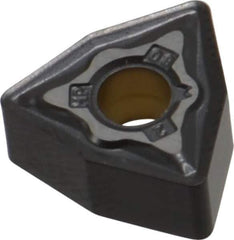Kennametal - WNMG332 MP Grade KCM15 Carbide Turning Insert - TiCN/Al2O3 Finish, 80° Trigon, 3/8" Inscr Circle, 3/16" Thick, 1/32" Corner Radius - USA Tool & Supply