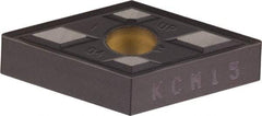 Kennametal - DNMG432 UP Grade KCM35 Carbide Turning Insert - TiN/TiCN/Al2O3 Finish, 55° Diamond, 1/2" Inscr Circle, 3/16" Thick, 1/32" Corner Radius - USA Tool & Supply