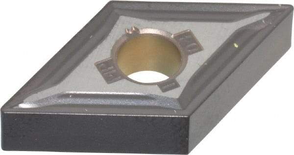 Kennametal - DNMG431 MP Grade KCM25 Carbide Turning Insert - TiN/TiCN/Al2O3 Finish, 55° Diamond, 1/2" Inscr Circle, 3/16" Thick, 1/64" Corner Radius - USA Tool & Supply