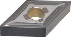 Kennametal - DNMG431 MP Grade KCM25 Carbide Turning Insert - TiN/TiCN/Al2O3 Finish, 55° Diamond, 1/2" Inscr Circle, 3/16" Thick, 1/64" Corner Radius - USA Tool & Supply