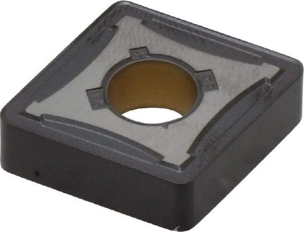 Kennametal - CNMG644 RP Grade KCM35 Carbide Turning Insert - TiN/TiCN/Al2O3 Finish, 80° Diamond, 3/4" Inscr Circle, 1/4" Thick, 1/16" Corner Radius - USA Tool & Supply