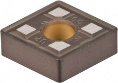 Kennametal - CNMG432 UP Grade KCM25 Carbide Turning Insert - TiN/TiCN/Al2O3 Finish, 80° Diamond, 1/2" Inscr Circle, 3/16" Thick, 1/32" Corner Radius - USA Tool & Supply