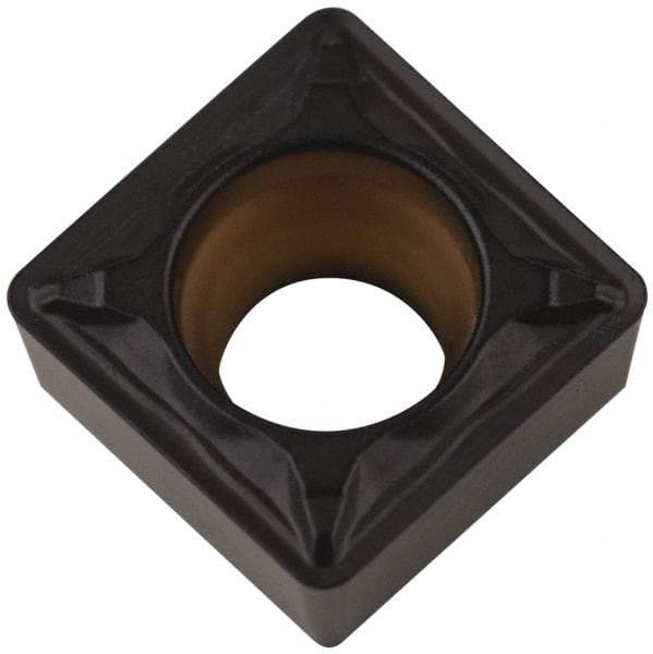 Kennametal - SCMT32.52 FP Grade KCP25 Carbide Turning Insert - TiCN/Al2O3 Finish, 90° Square, 3/8" Inscr Circle, 5/32" Thick, 1/32" Corner Radius - USA Tool & Supply