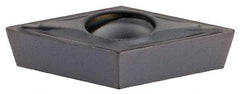 Kennametal - DCMT21.50.5 FP Grade KCU10 Carbide Turning Insert - TiAlN Finish, 55° Diamond, 1/4" Inscr Circle, 3/32" Thick, 0.0079" Corner Radius - USA Tool & Supply