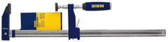 Irwin - 30" Capacity, 3-1/8" Throat Depth Bar Clamp - 1,000 Lb Clamping Pressure, 30" OAL - USA Tool & Supply