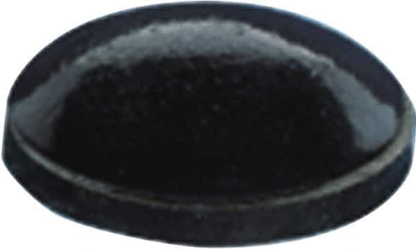 Made in USA - 0.25" Wide x 0.079" High, Self Adhesive Polyurethane Bumpers - Hemispherical - USA Tool & Supply