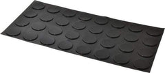 Made in USA - 1.23" Wide x 0.1" High, Self Adhesive Polyurethane Bumpers - Cylindrical - USA Tool & Supply