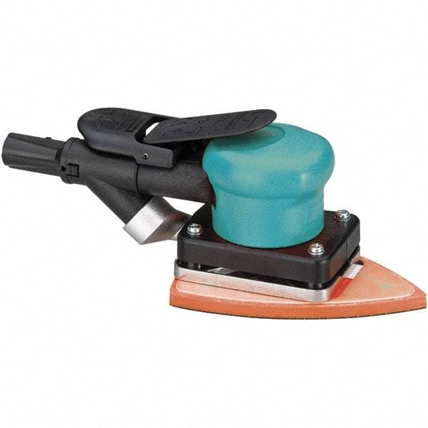 Dynabrade - 10,000 OPM, 13 CFM Air Consumption, Palm Air Orbital Sander - Rectangular Pad, 1/4 NPT Inlet - USA Tool & Supply