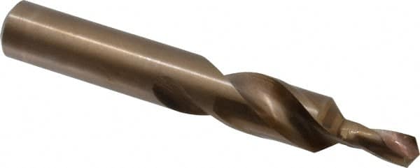 Made in USA - 3/4" Body, 0.383" Step Diam, Straight Shank, Cobalt Subland Step Drill Bit - USA Tool & Supply