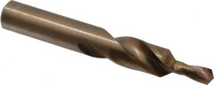 Made in USA - 3/4" Body, 0.383" Step Diam, Straight Shank, Cobalt Subland Step Drill Bit - USA Tool & Supply