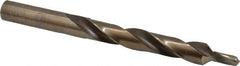 Made in USA - 5/8" Body, 0.32" Step Diam, Straight Shank, Cobalt Subland Step Drill Bit - USA Tool & Supply