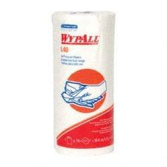 WypAll - L40 Dry General Purpose Wipes - Small Roll, 11" x 11" Sheet Size, White - USA Tool & Supply