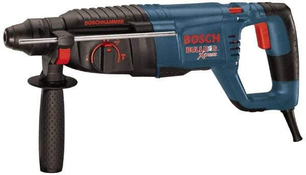 Bosch - 120 Volt 1" SDS Plus Chuck Electric Rotary Hammer - 0 to 5,800 BPM, 0 to 1,300 RPM, Reversible - USA Tool & Supply