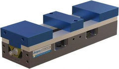 Jergens - 6" Jaw Width, 19-1/2" Max Jaw Opening, Manual Self Centering Vise - 10,100 Max Operating psi, 3-3/4" Stroke Length, 21" OAL x 8" OAW x 4" OAH - USA Tool & Supply
