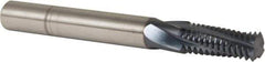 Accupro - M10x1.50 Metric Coarse, 0.3" Cutting Diam, 4 Flute, Solid Carbide Helical Flute Thread Mill - Internal Thread, 3/4" LOC, 75mm OAL, 5/16" Shank Diam - USA Tool & Supply