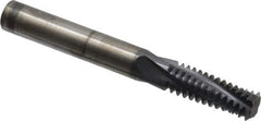 Accupro - M20x2.50 Metric Coarse, 0.4701" Cutting Diam, 4 Flute, Solid Carbide Helical Flute Thread Mill - Internal Thread, 32mm LOC, 100mm OAL, 12mm Shank Diam - USA Tool & Supply