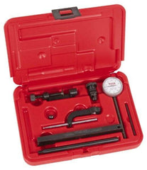 SPI - 0.01mm Graduation, 0-50-0 Dial Reading, Indicator & Base Kit - 0.01mm Graduation, Includes Certificate of Calibration Traceable to NPL - USA Tool & Supply