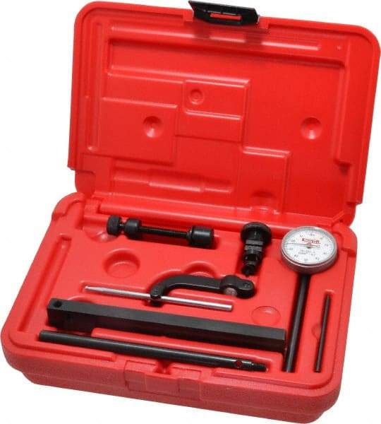 SPI - 0.001" Graduation, 0-50-0 Dial Reading, Indicator & Base Kit - 0.001 Inch Graduation, Includes Certificate of Calibration Traceable to NPL - USA Tool & Supply