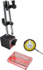 Value Collection - 0.001" Graduation, Indicator & Base Kit - 0.001 Inch Graduation, Includes Indicator, Magnetic Base, Point Set - USA Tool & Supply