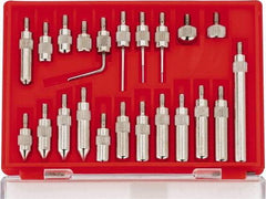 Value Collection - 22 Piece, #4-48 Inch Thread, Steel, Drop Indicator Point Kit - Use With Measuring Tool Kits 135-0010, 135-0011, 135-0006, 135-0007, 135-0012, 135-0013 - USA Tool & Supply