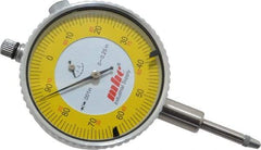 Value Collection - 1/4" Range, 0-100 Dial Reading, 0.001" Graduation Dial Drop Indicator - 2-9/32" Dial, Revolution Counter - USA Tool & Supply