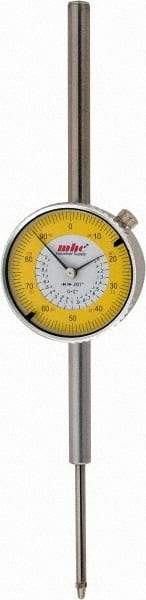 Value Collection - 2" Range, 0-100 Dial Reading, 0.001" Graduation Dial Drop Indicator - 2-9/32" Dial, Revolution Counter - USA Tool & Supply