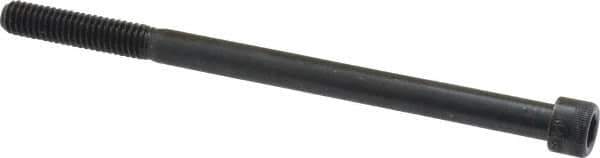 Made in USA - 5/16-18 UNC Hex Socket Drive, Socket Cap Screw - Alloy Steel, Black Oxide Finish, Partially Threaded, 5" Length Under Head - USA Tool & Supply