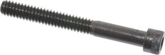 Made in USA - 1/4-20 UNC Hex Socket Drive, Socket Cap Screw - Alloy Steel, Black Oxide Finish, Partially Threaded, 2-1/4" Length Under Head - USA Tool & Supply