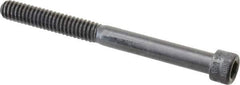 Made in USA - 1/4-20 UNC Hex Socket Drive, Socket Cap Screw - Alloy Steel, Black Oxide Finish, Partially Threaded, 2-3/4" Length Under Head - USA Tool & Supply
