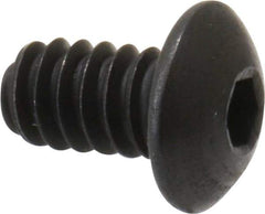 Holo-Krome - #4-40 UNC Hex Socket Drive, Button Screw - Alloy Steel, Black Oxide Finish, Fully Threaded, 3/16" Length Under Head - USA Tool & Supply
