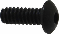 Holo-Krome - #4-40 UNC Hex Socket Drive, Button Screw - Alloy Steel, Black Oxide Finish, Fully Threaded, 5/16" Length Under Head - USA Tool & Supply