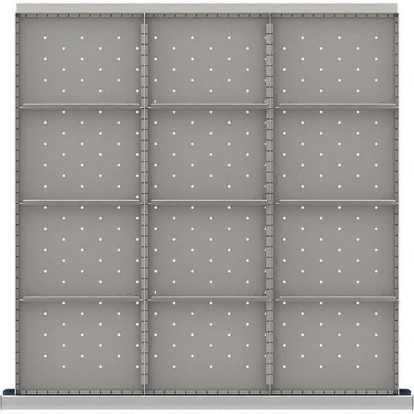 LISTA - 12-Compartment Drawer Divider Layout for 3.15" High Drawers - USA Tool & Supply