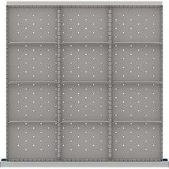 LISTA - 12-Compartment Drawer Divider Layout for 3.15" High Drawers - USA Tool & Supply