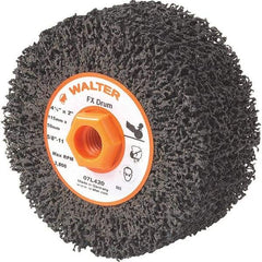 WALTER Surface Technologies - 4-1/2" Diam, Aluminum Oxide Unmounted Flap Wheels - 5/8" Hole, 2" Wide, Nonwoven, Coarse Grade, 3,800 Max RPM - USA Tool & Supply