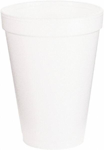 DART - Foam Drink Cups, 12 oz, 1000/Carton - White - USA Tool & Supply