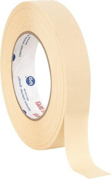 Intertape - 1" Wide x 60 Yd Long White Paper Masking Tape - Series PG21, 7.3 mil Thick, 26 In/Lb Tensile Strength - USA Tool & Supply