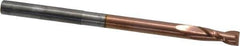 Accupro - 3/16", 1/2" LOC, 3/16" Shank Diam, 3" OAL, 2 Flute, Solid Carbide Square End Mill - Single End, TiCN Finish, Spiral Flute, 40° Helix, Centercutting, Right Hand Cut, Right Hand Flute - USA Tool & Supply