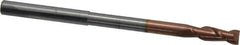 Accupro - 1/4", 3/4" LOC, 1/4" Shank Diam, 4" OAL, 2 Flute, Solid Carbide Square End Mill - Single End, TiCN Finish, Spiral Flute, 40° Helix, Centercutting, Right Hand Cut, Right Hand Flute - USA Tool & Supply