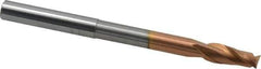Accupro - 5/16", 3/4" LOC, 5/16" Shank Diam, 4" OAL, 2 Flute, Solid Carbide Square End Mill - Single End, TiCN Finish, Spiral Flute, 40° Helix, Centercutting, Right Hand Cut, Right Hand Flute - USA Tool & Supply