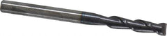 Accupro - 3mm, 12mm LOC, 3mm Shank Diam, 38mm OAL, 2 Flute, Solid Carbide Square End Mill - Single End, AlTiN Finish, Spiral Flute, 40° Helix, Centercutting, Right Hand Cut, Right Hand Flute - USA Tool & Supply