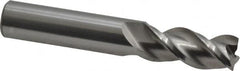 Accupro - 7/16" Diam 3 Flute Solid Carbide 0.02" Corner Radius End Mill - USA Tool & Supply